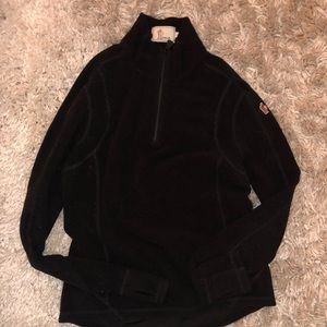MONCLER fleece, black, great thin moncler sweater